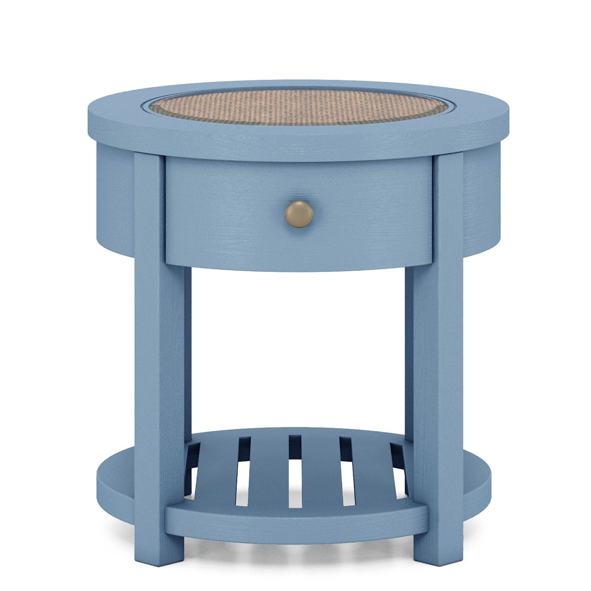 ROSALIE BLUE ROUND END TABLE