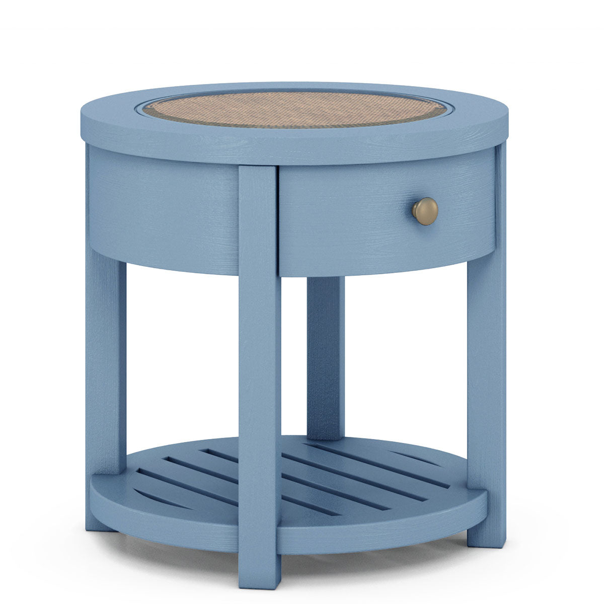 ROSALIE BLUE ROUND END TABLE
