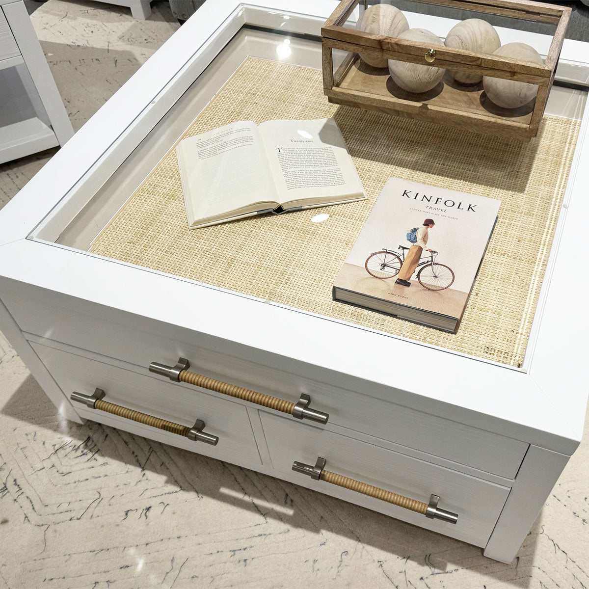 ROSALIE WHITE COLLECTOR TABLE