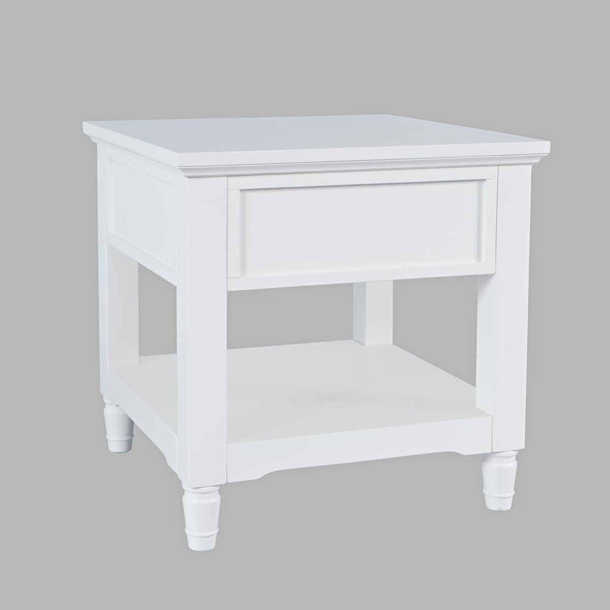 WESTPORT WHITE END TABLE