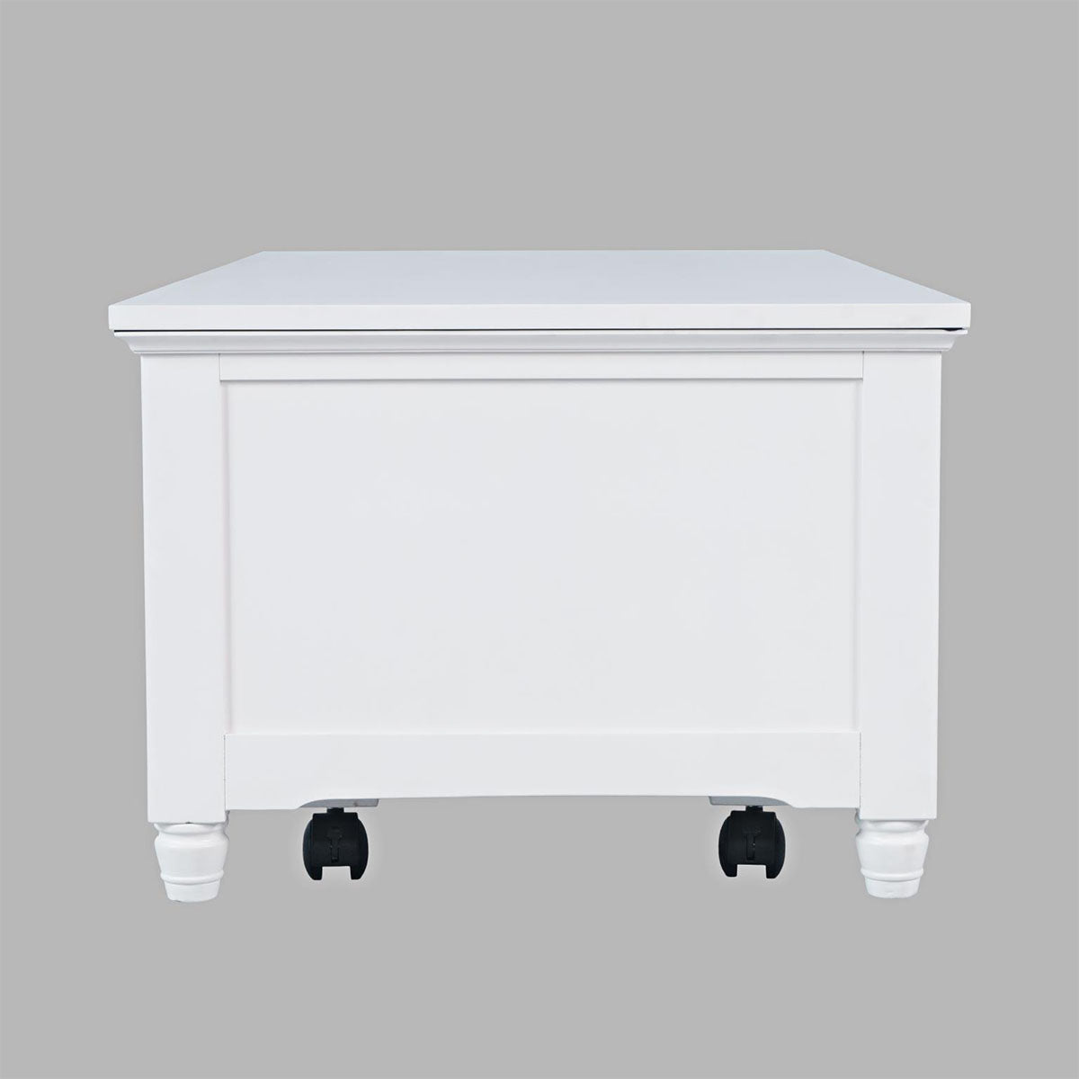 WESTPORT WHITE CASTERED LIFT COFFEE TABLE