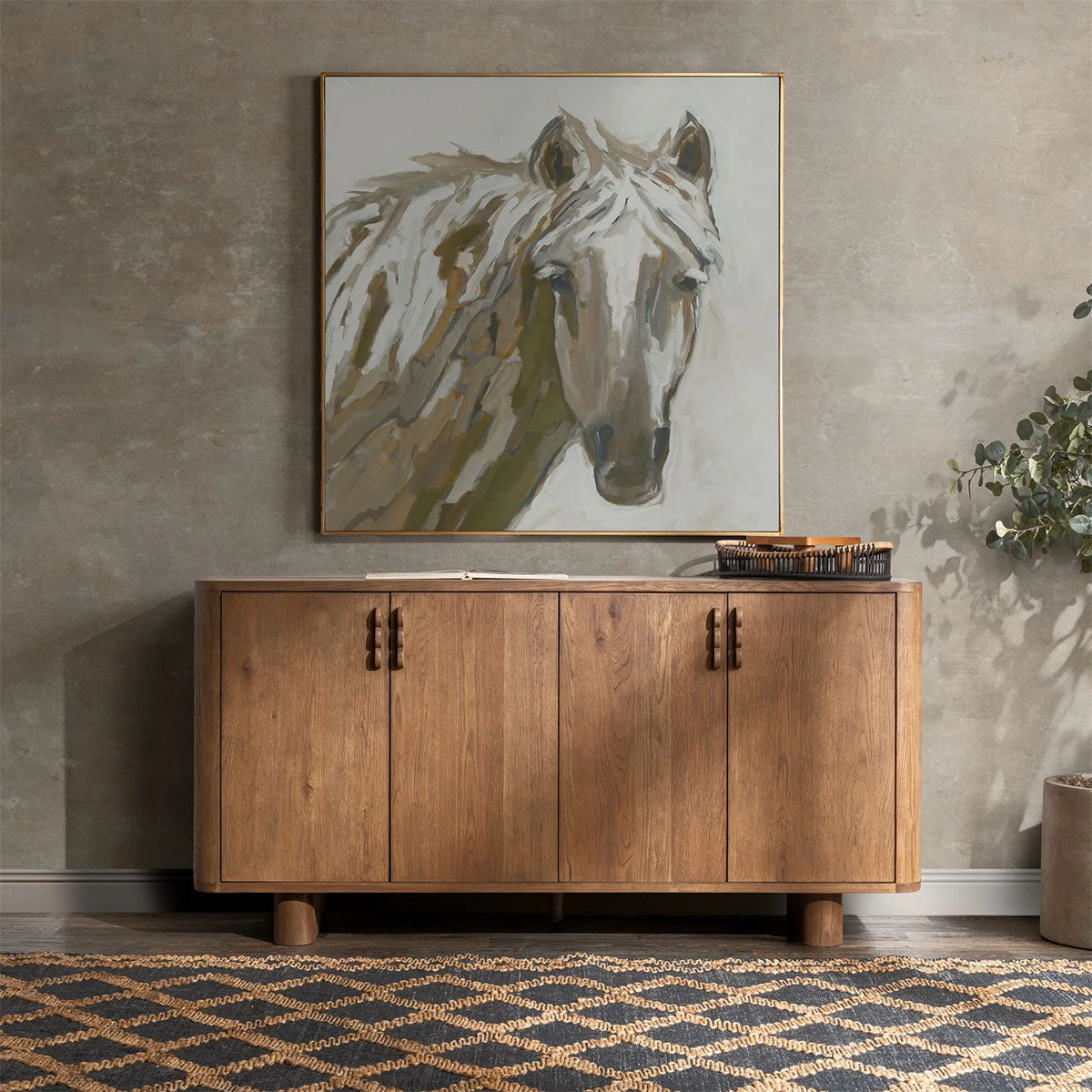 TACOMA FOUR DOOR SIDEBOARD IN BROWN