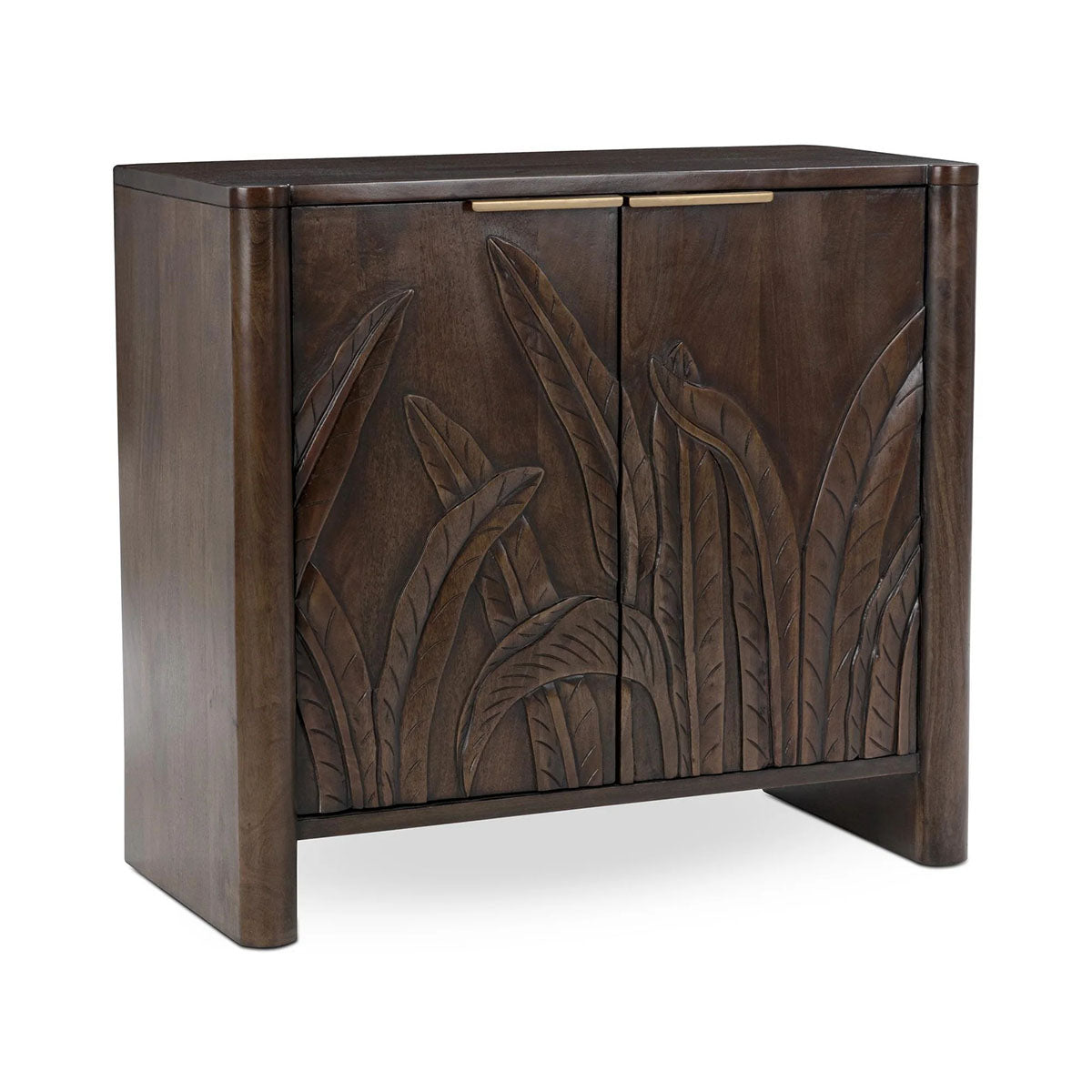 LEDRO BROWN TWO DOOR CABINET