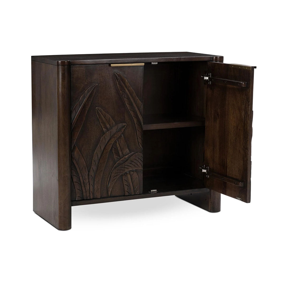 LEDRO BROWN TWO DOOR CABINET