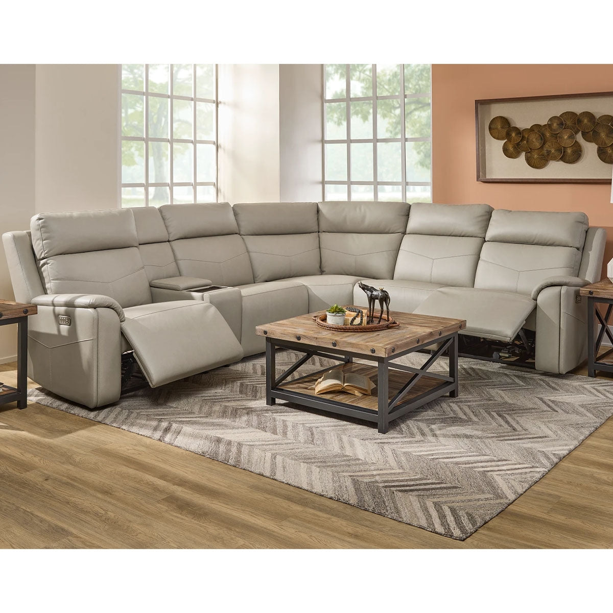 VERNON DOVE SIX-PIECE SECTIONAL