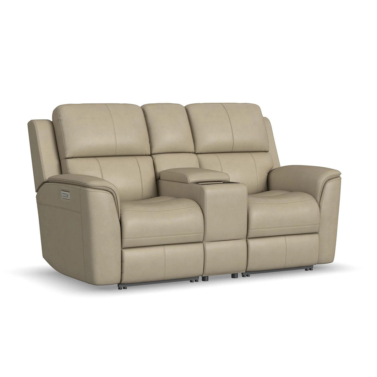 HENRY BEIGE CONSOLE LOVESEAT W/PHR/LUMB