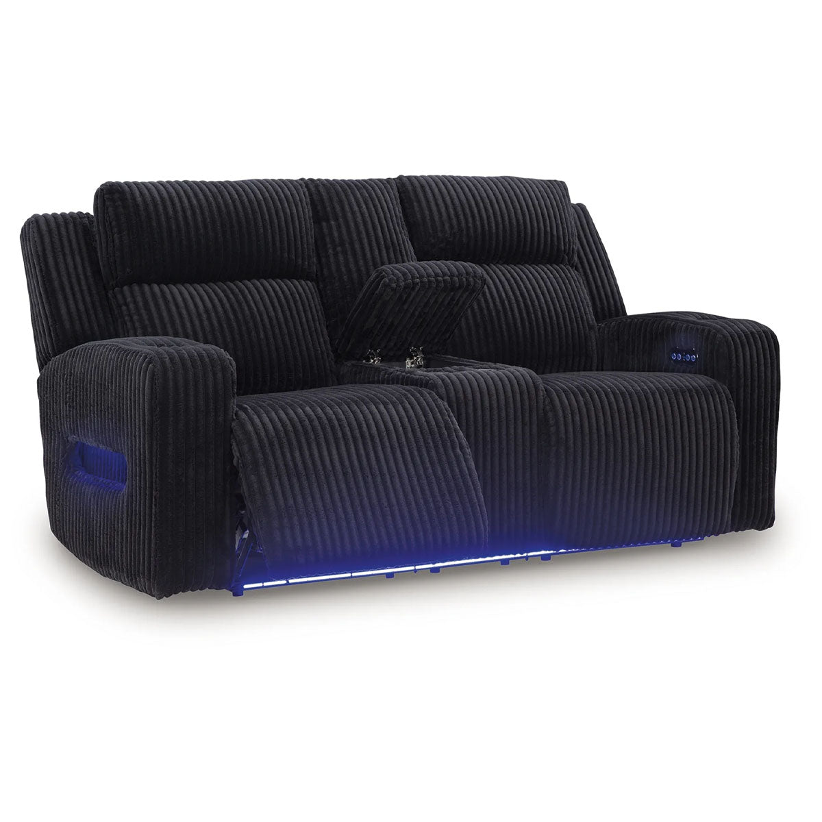 FOREST LAKE LOVESEAT W/ CONSOLE & POWER HEADREST