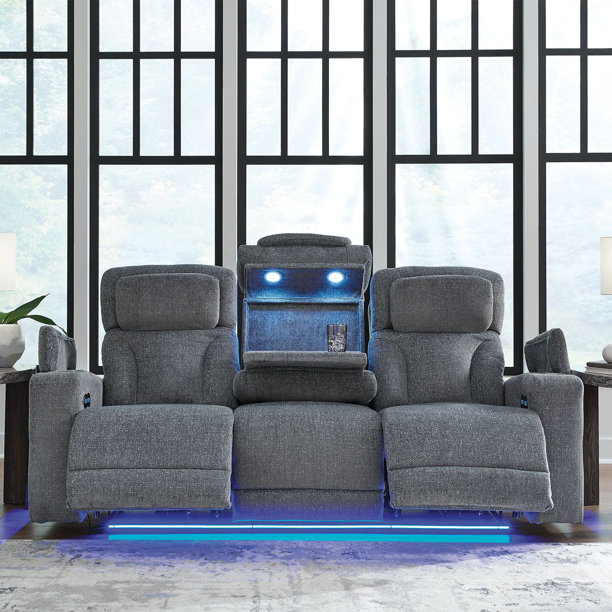 STUDIO CAVE NUVELLA SOFA W/ POWER HEADREST