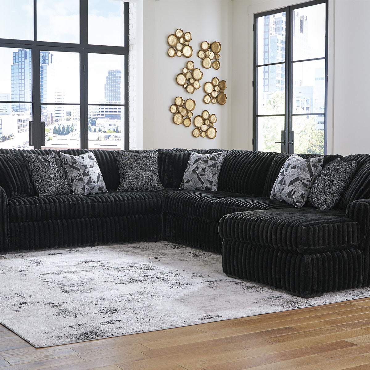 MIDNIGHT MADNESS FOUR-PIECE SECTIONAL