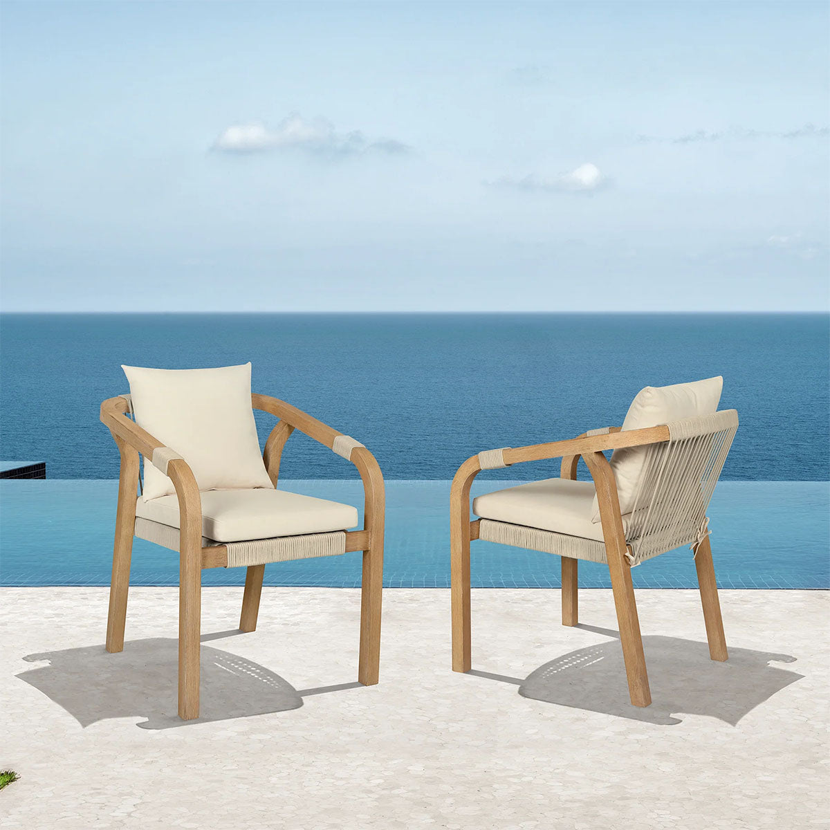CYPRESS OUTDOOR DINING CHAIR PAIR