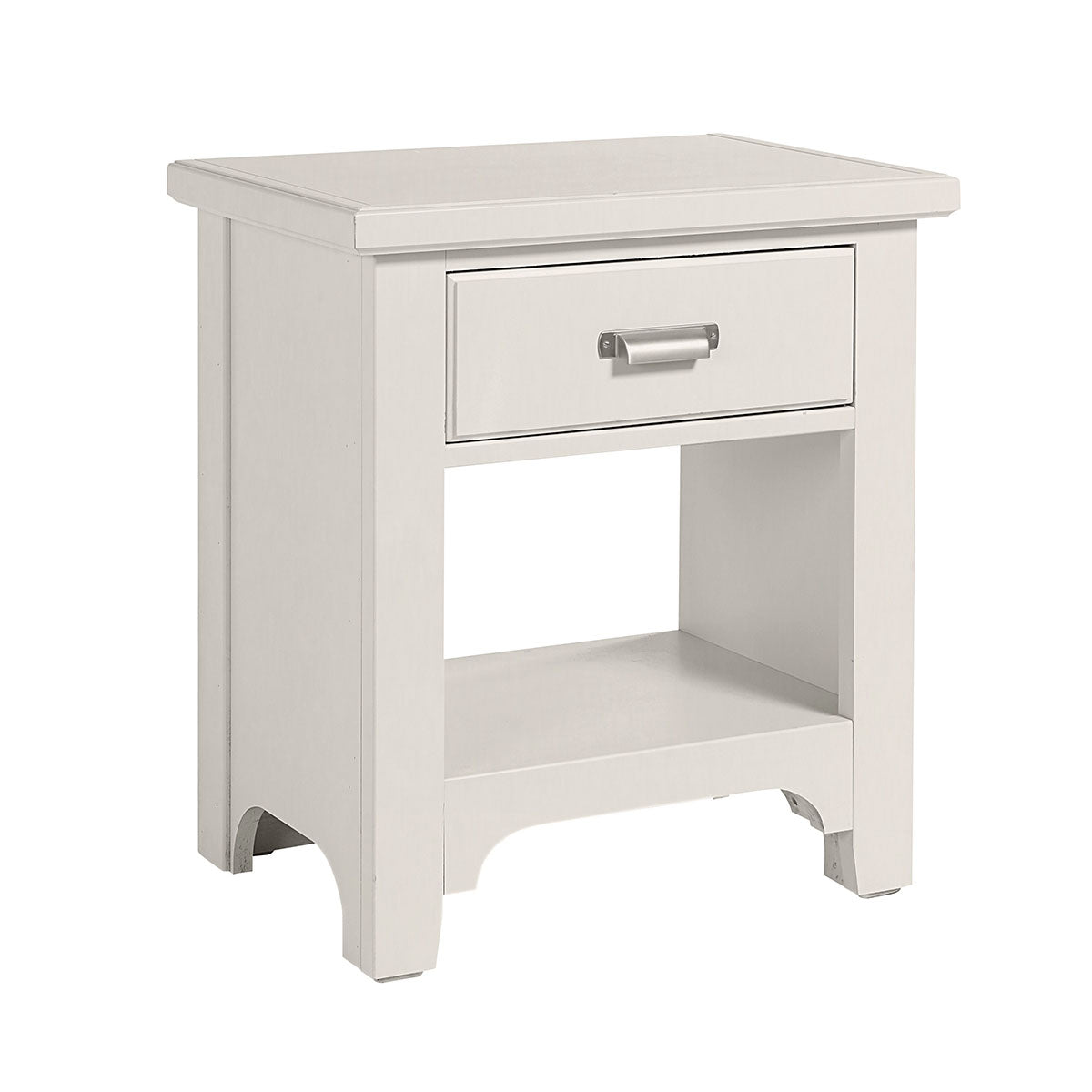 Bungalow White One Drawer Nightstand