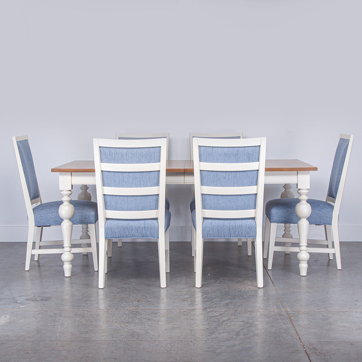 MAPLE RECT TBL W/LEAF 7PC SET