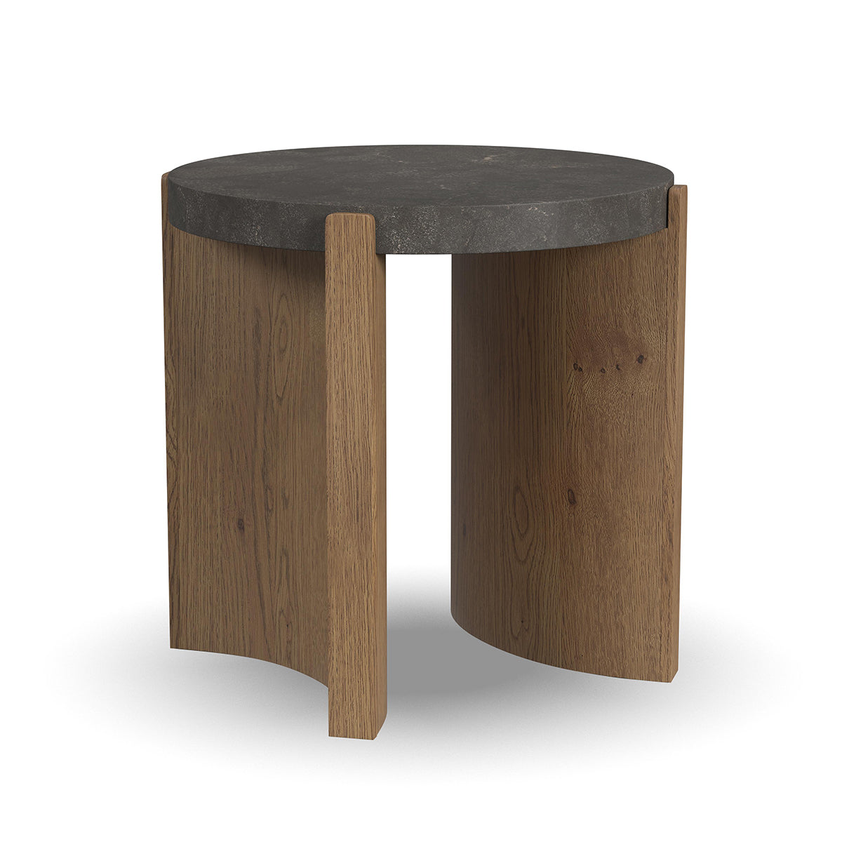 ECLIPSE ROUND END TABLE BLUE STONE