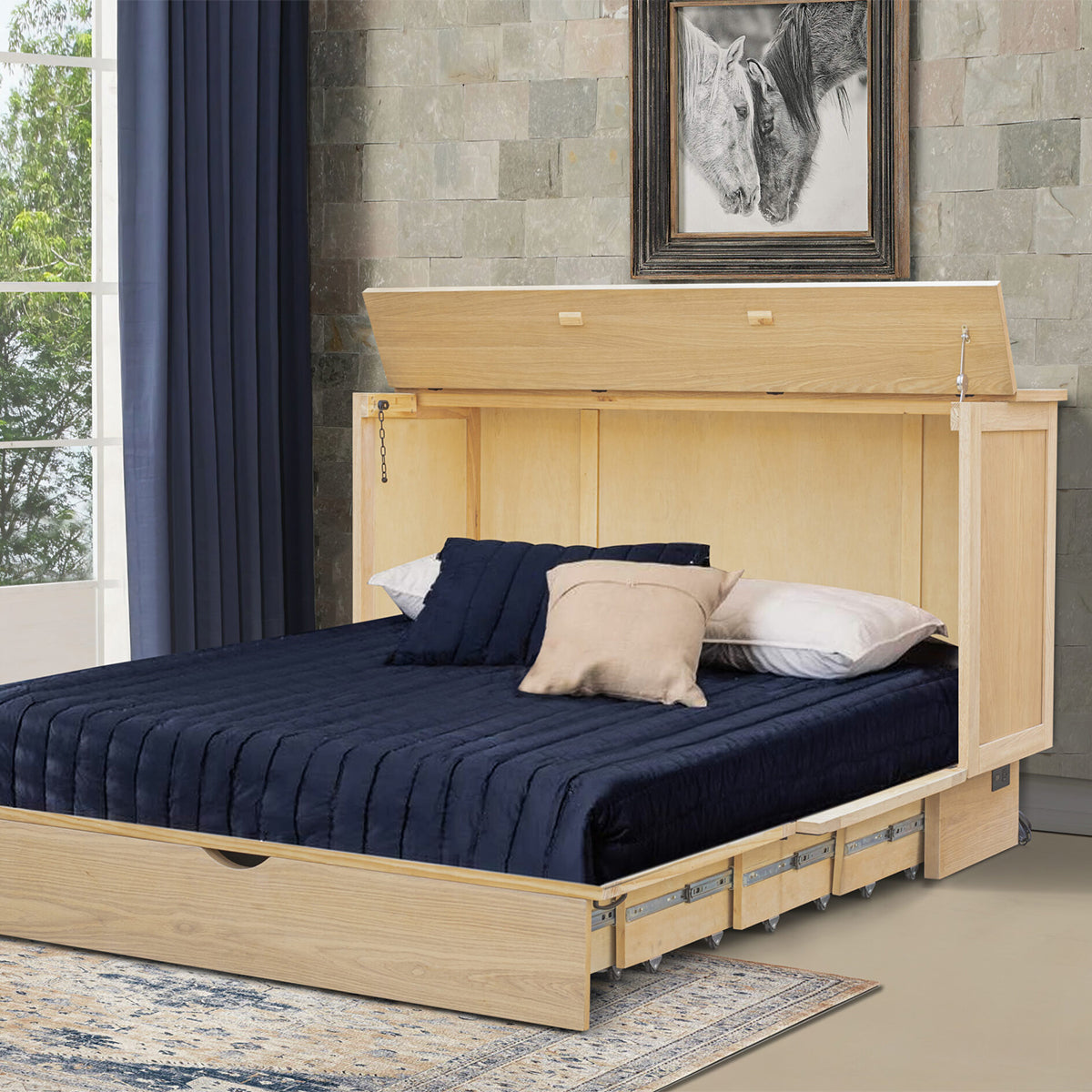 Bridger Queen Credenza Cab Bed