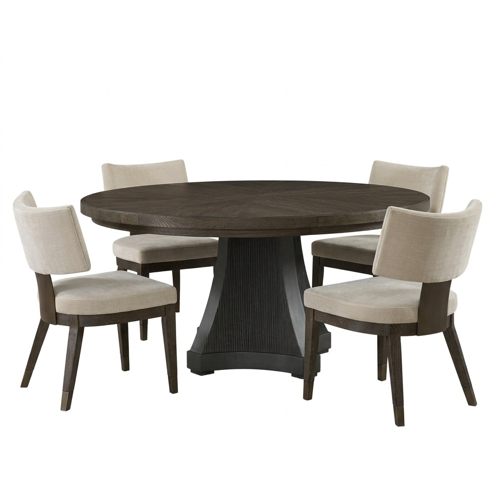 MONTCLAIR 5PC RD W/SIDE CHAIRS