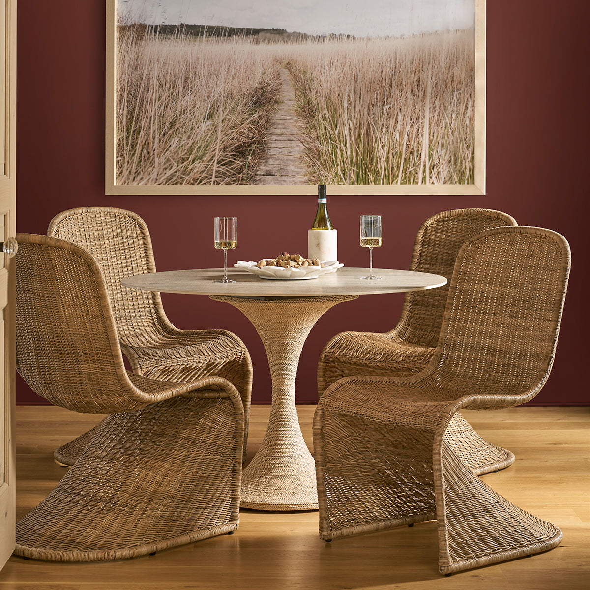 Oasis 5pc Dine W/woven Chairs
