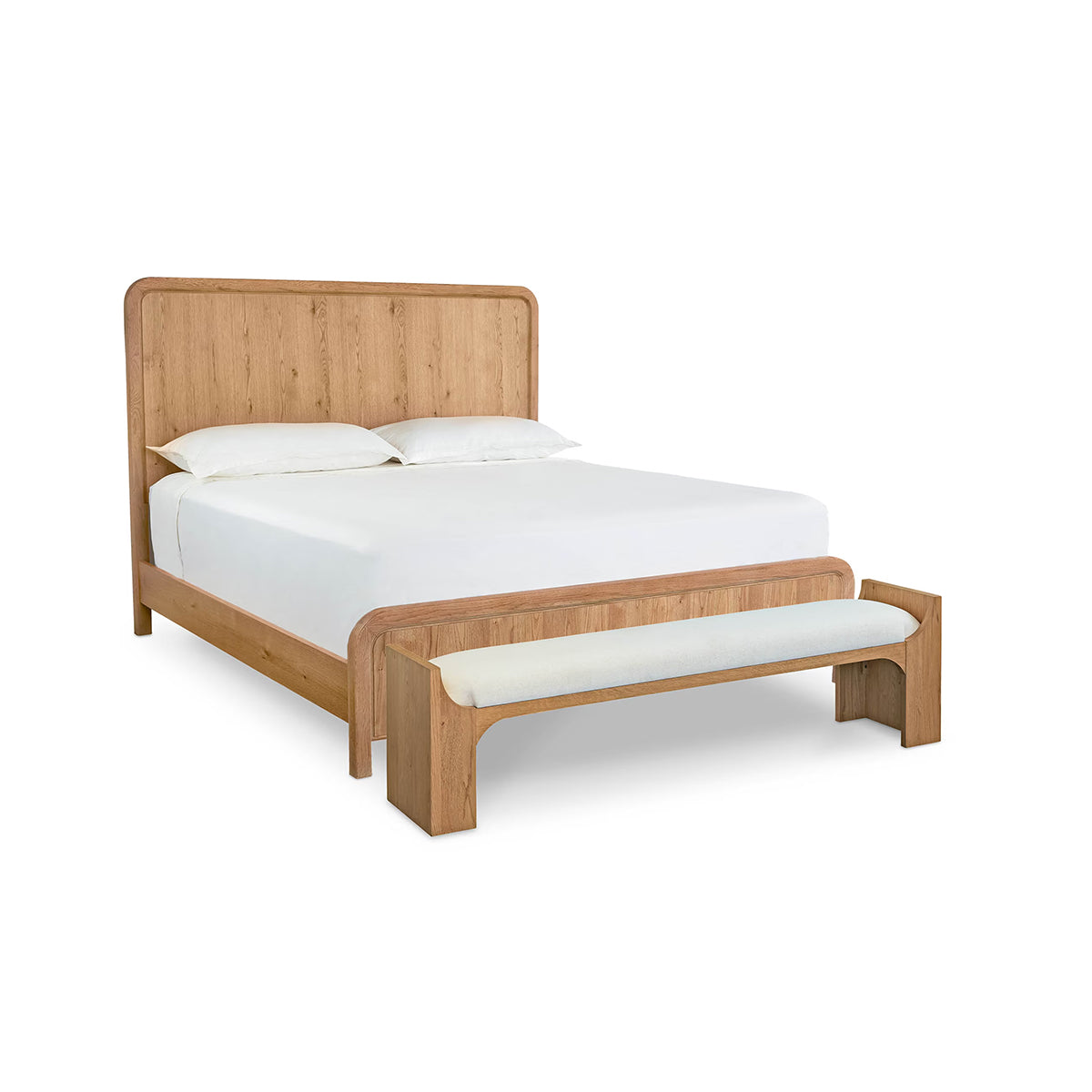 Newbury Natural Bed Bench With Cush