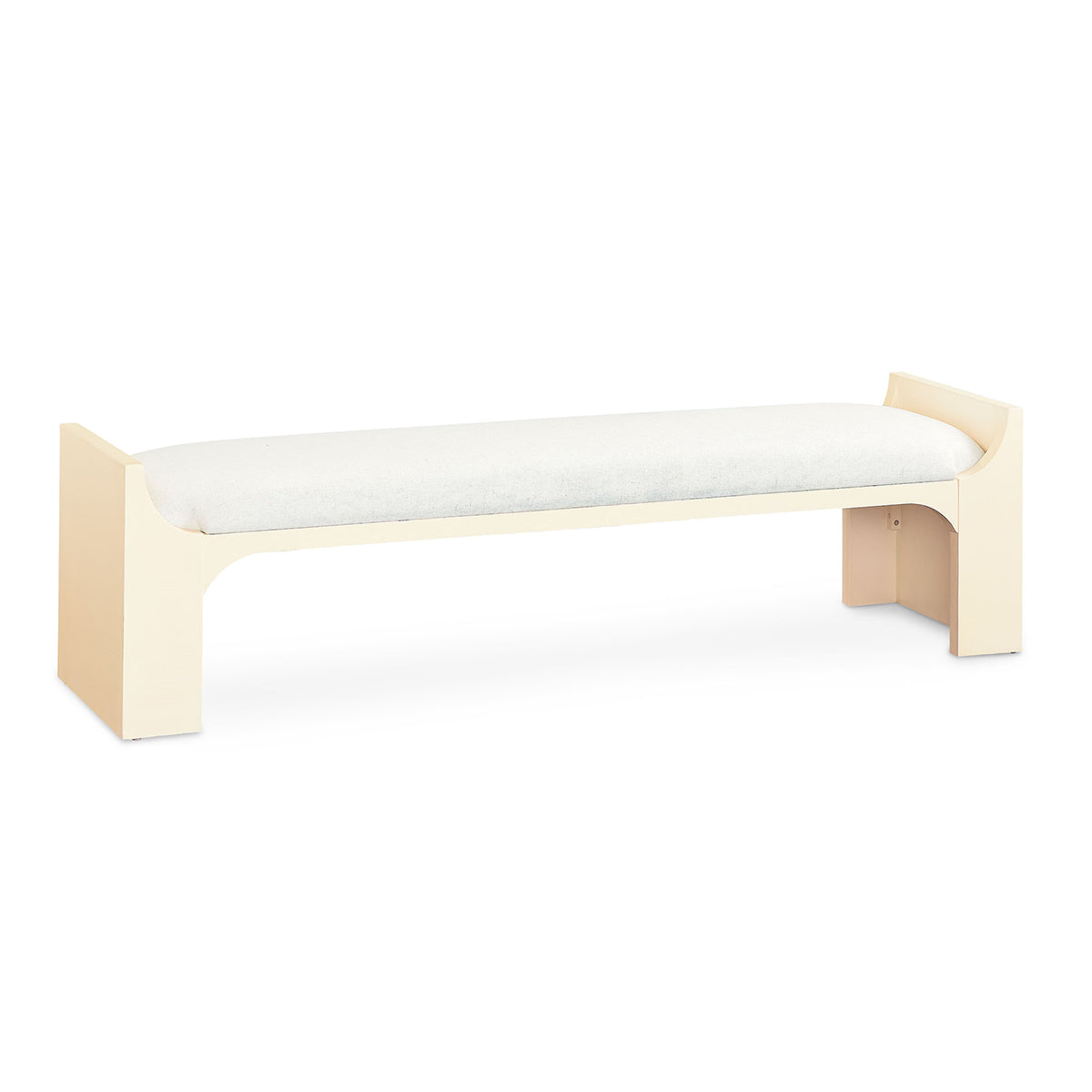 Newbury White Bed Bench With Cush