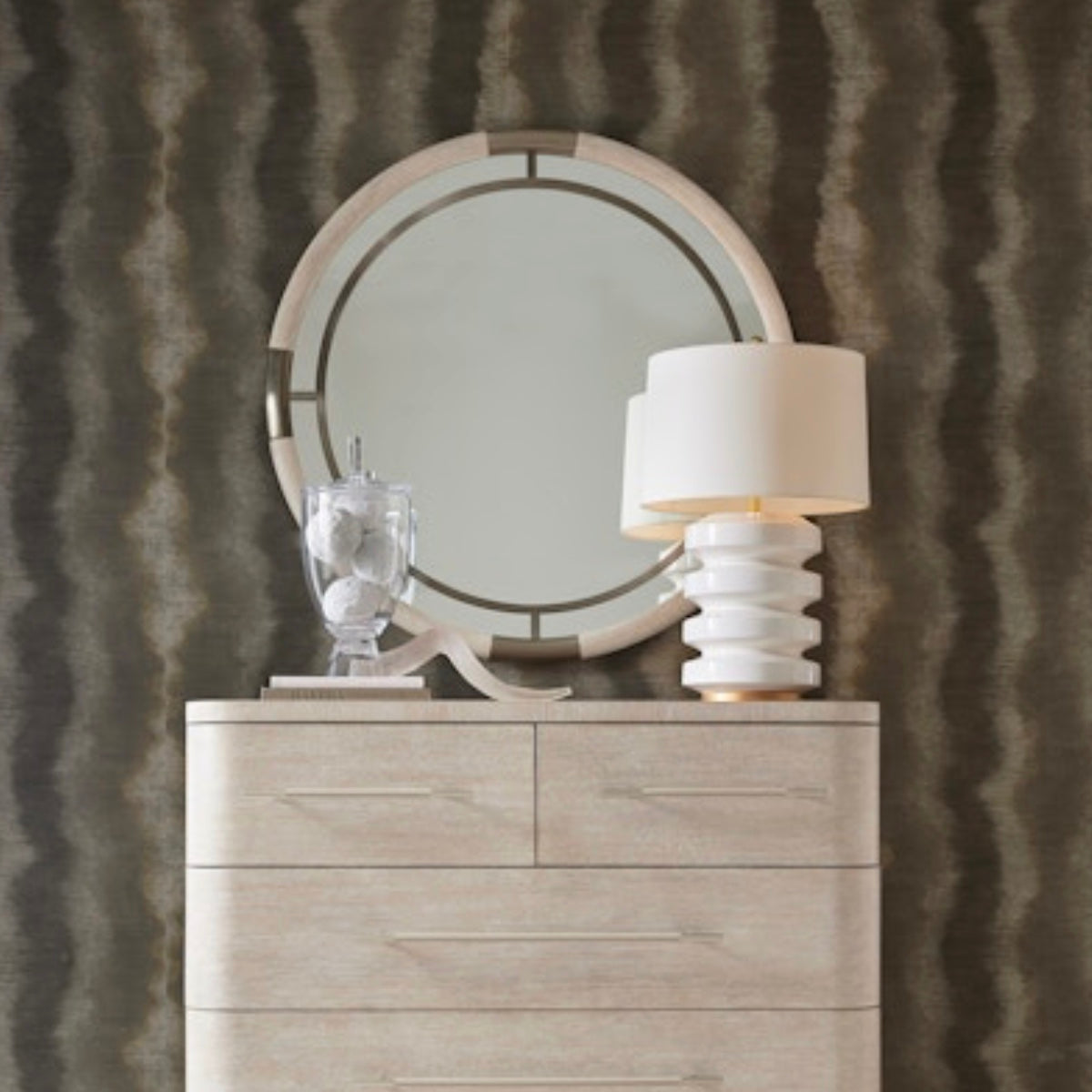 Modern Mood Lgt Round Mirror