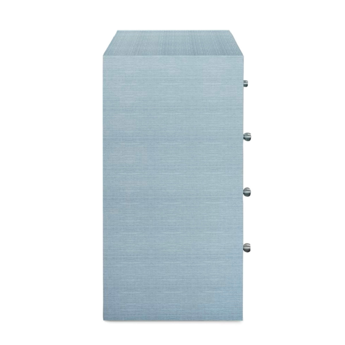 NEWBURY BLUE RAFFIA 5 DRAWER CHEST