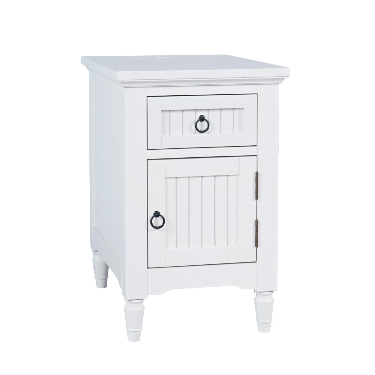 WESTPORT POWER CHAIRSIDE WHITE TABLE
