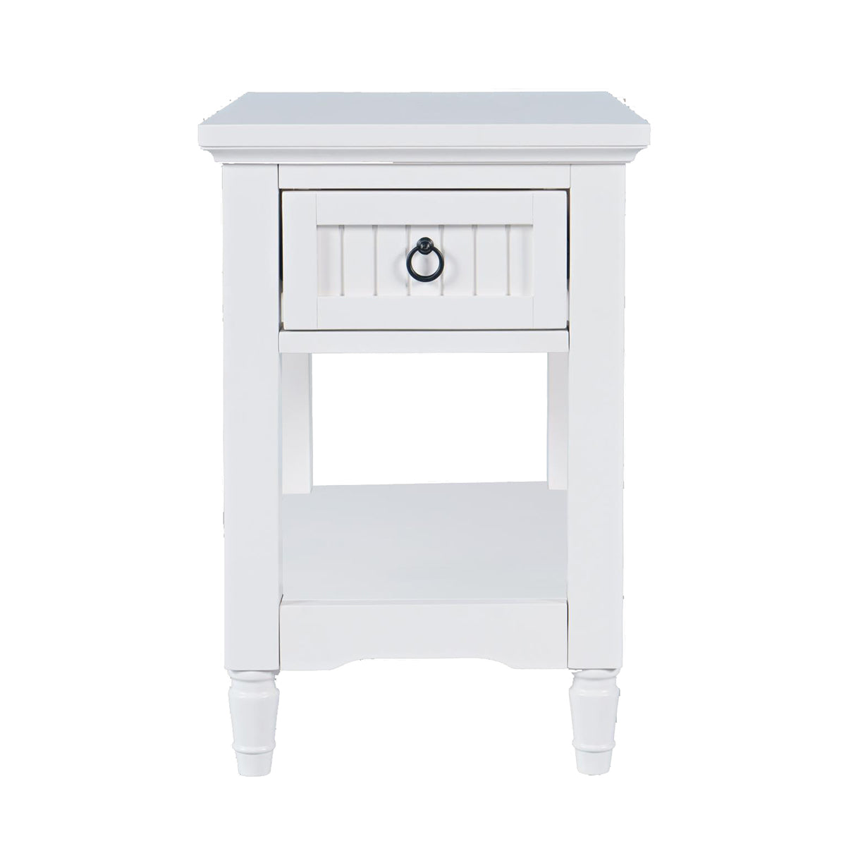 WESTPORT WHITE CHAIRSIDE TABLE