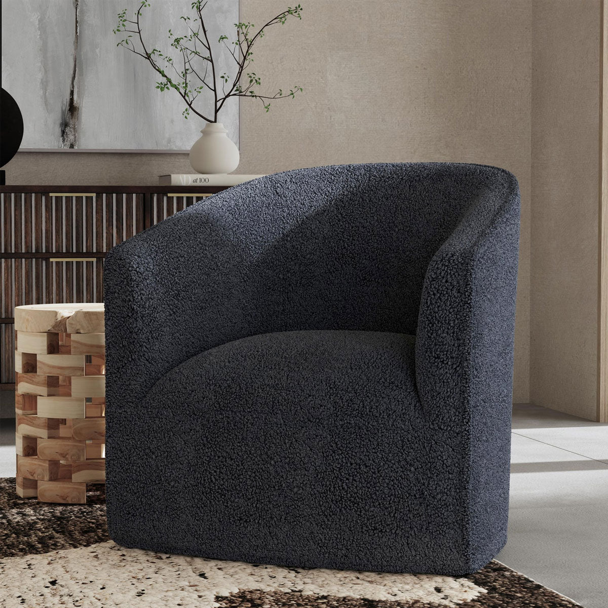 VALENCIA SWIVEL CHAIR - BLUE