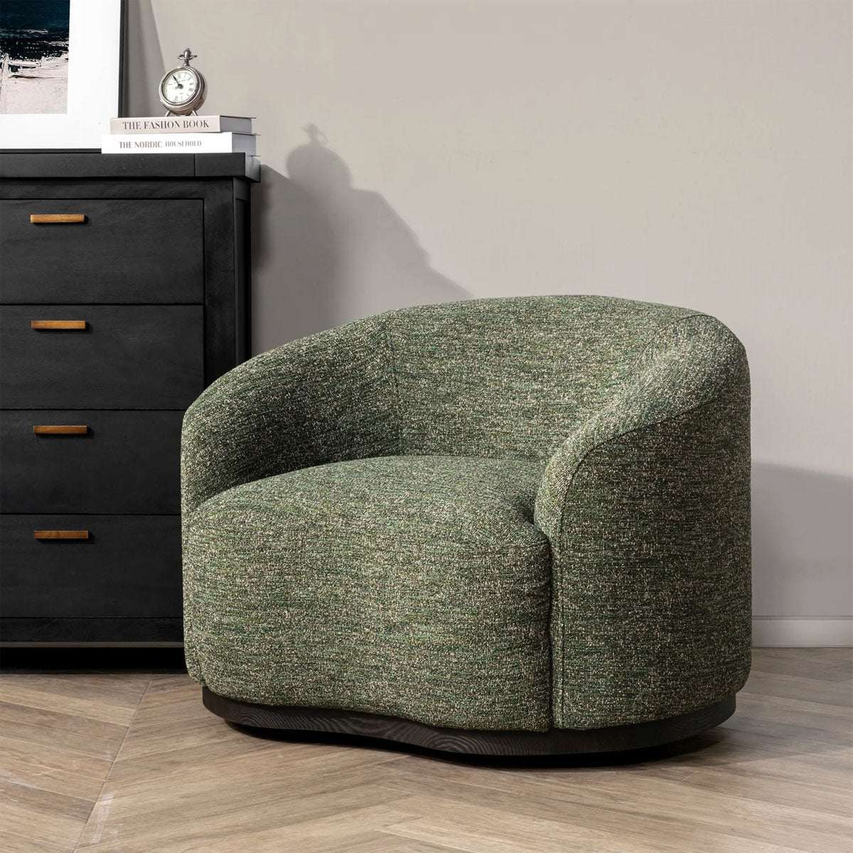 BEVERLY SWIVEL CHAIR-ANTIQUE GREEN