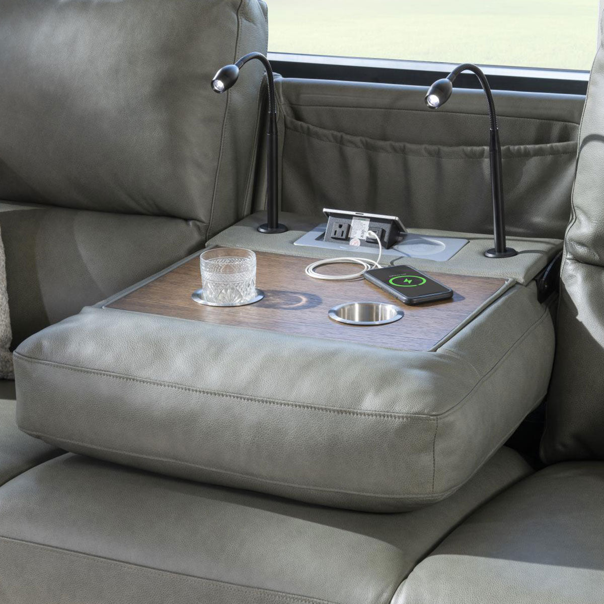 MALINA SOFA W/PHR/DROP DOWN