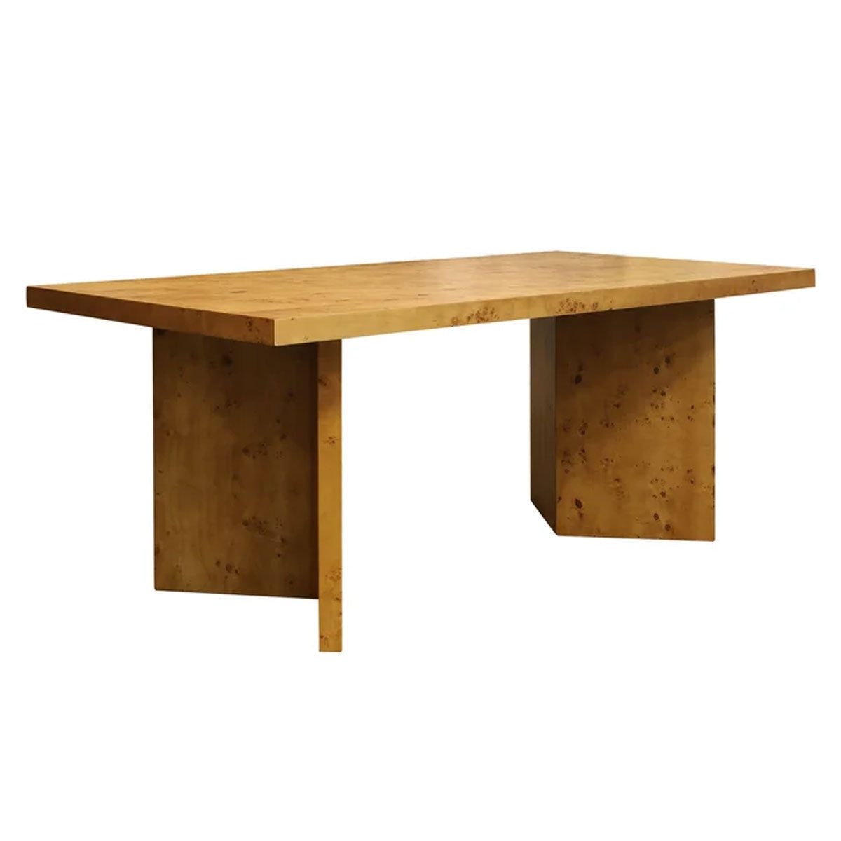 BURL WOOD DINING TABLE