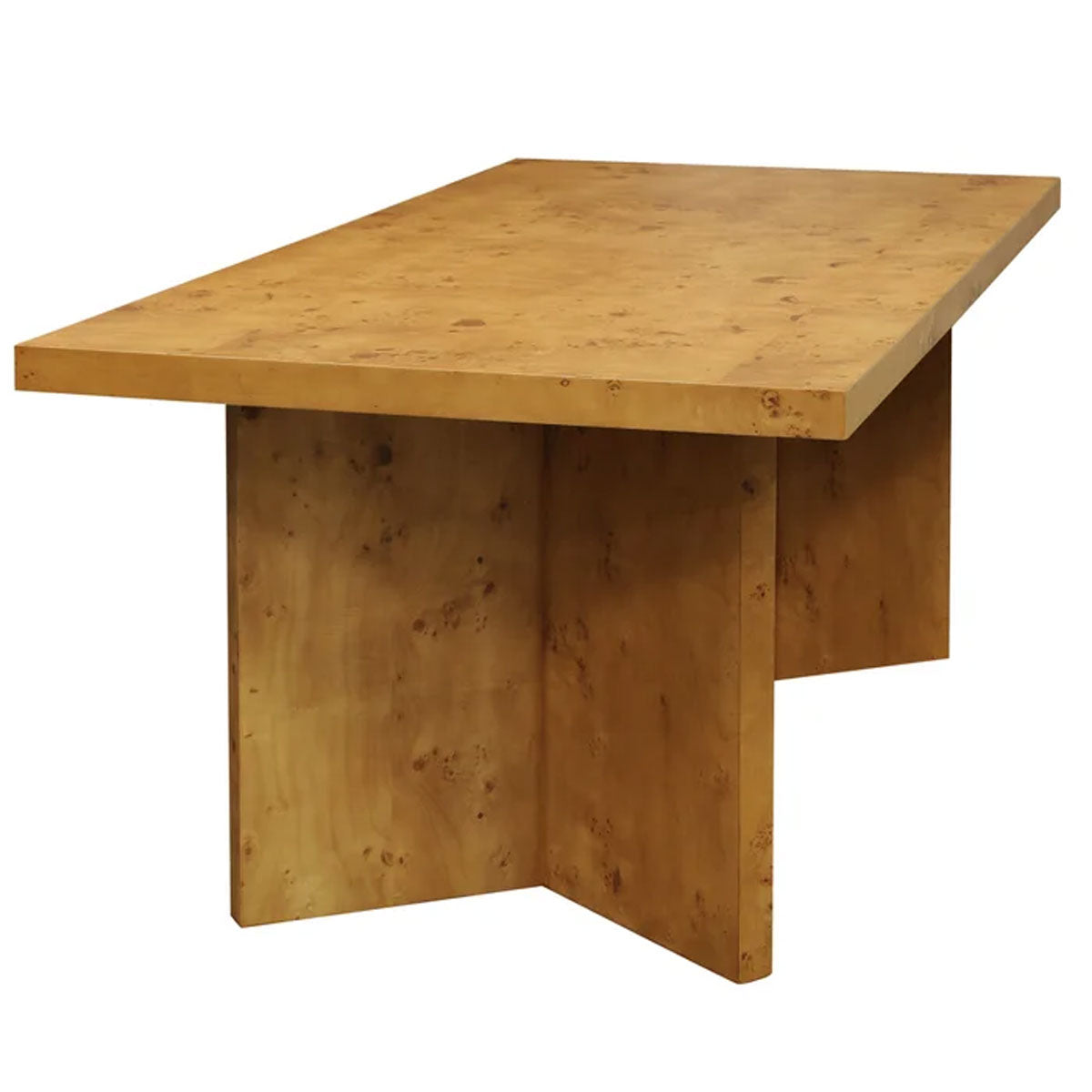 BURL WOOD DINING TABLE