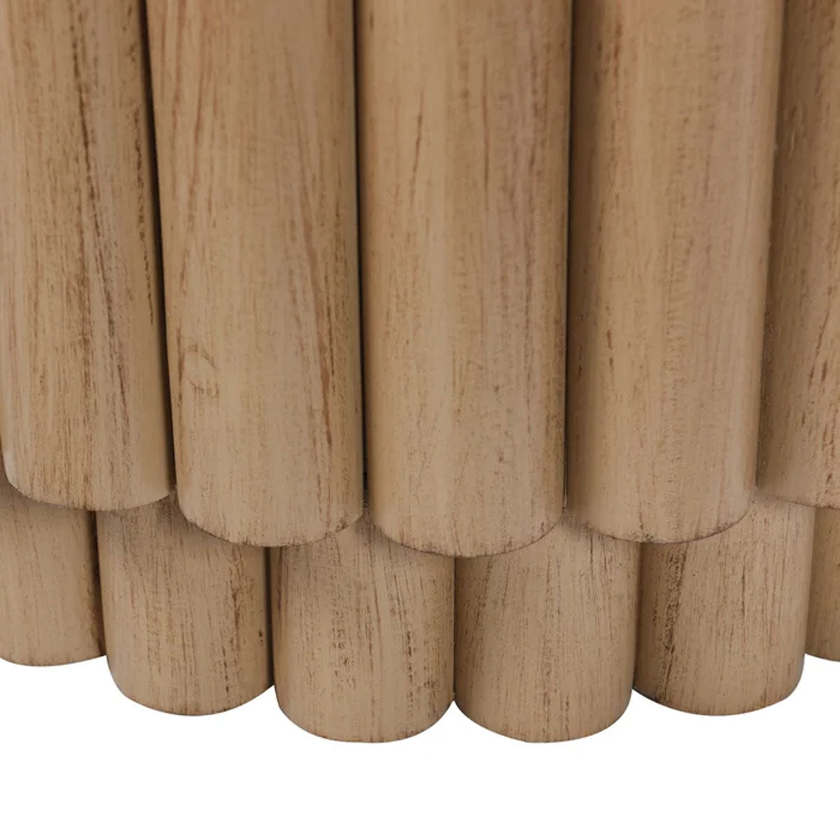 FLUTTED BARREL END TABLE