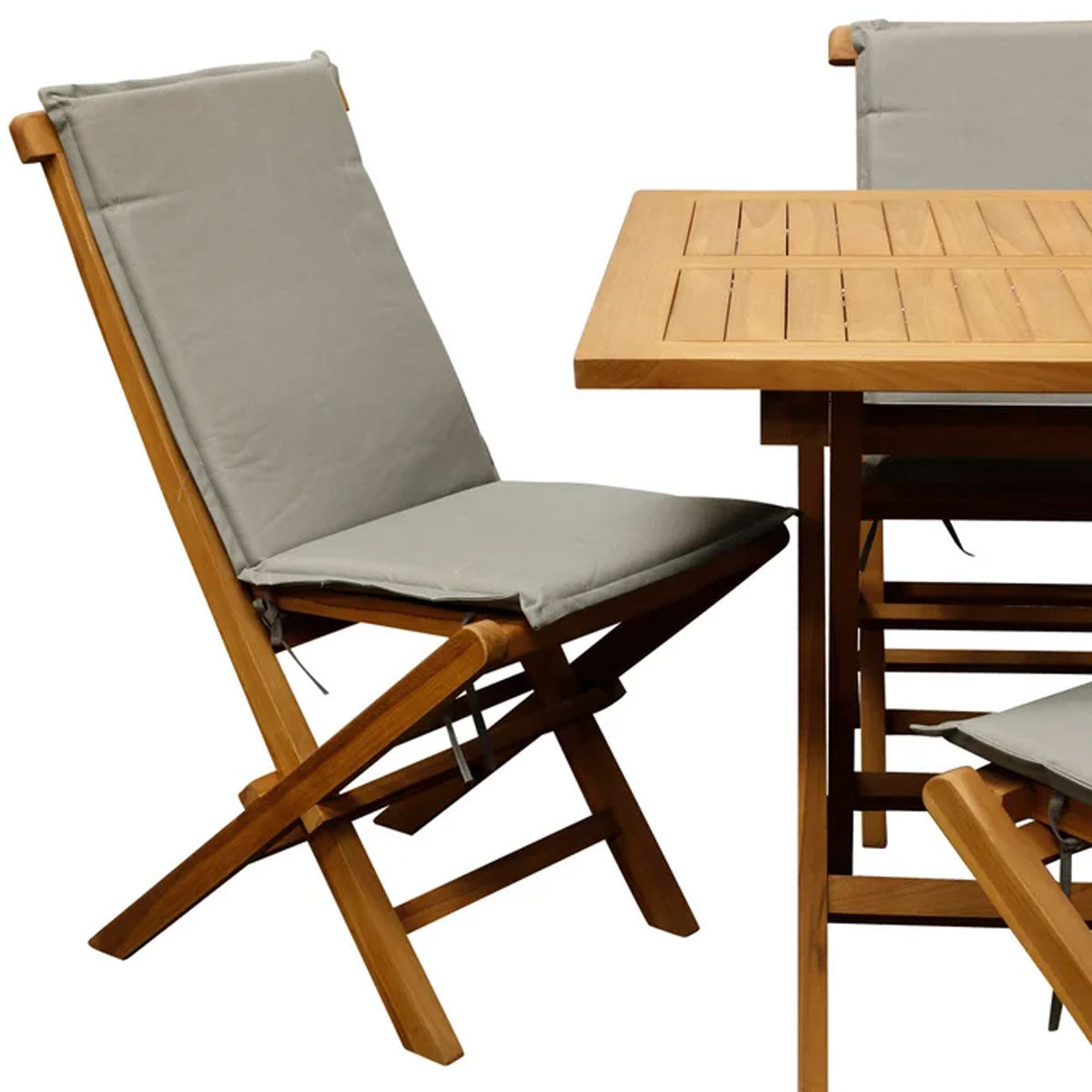 SOLID TEAK 5PC PATIO BISTRO SET