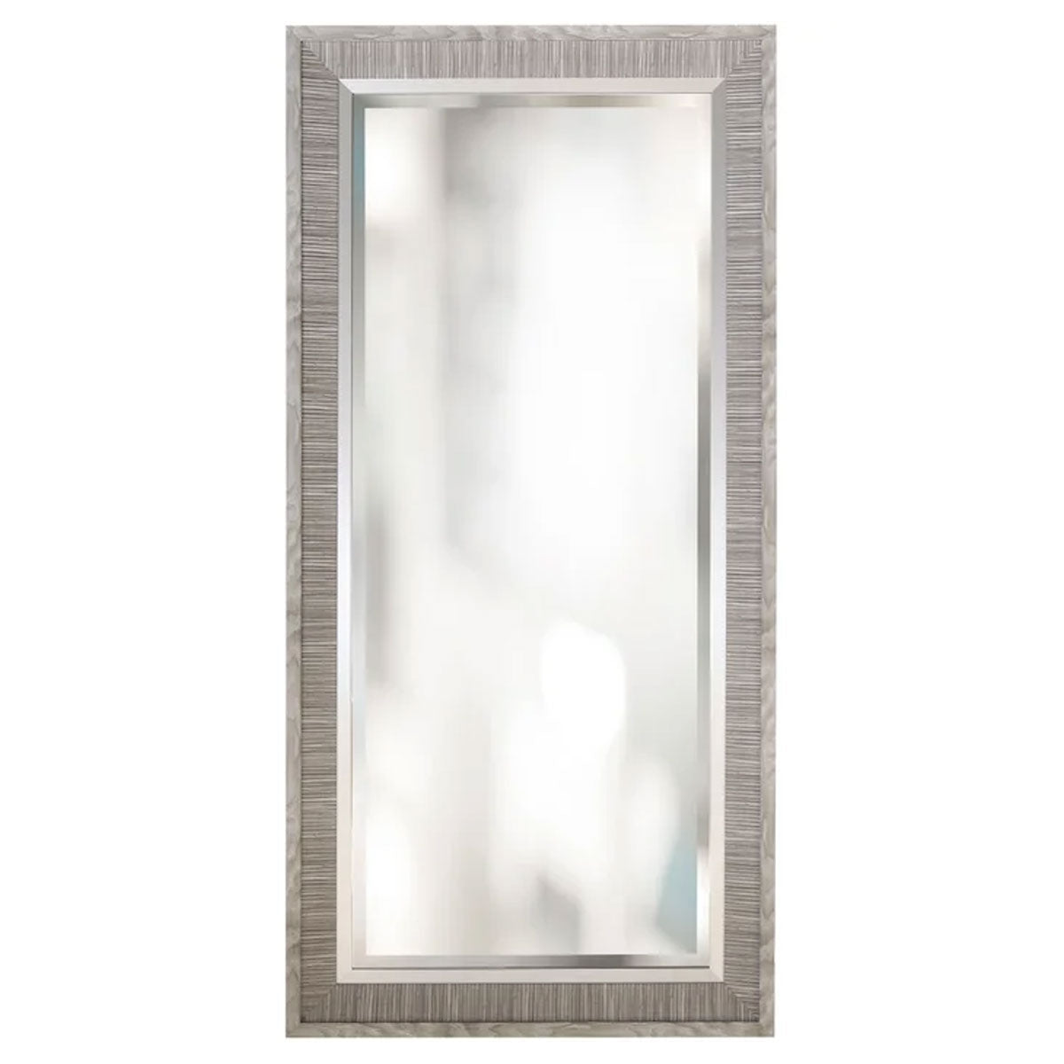 Washboard Gray Leaner Mirror