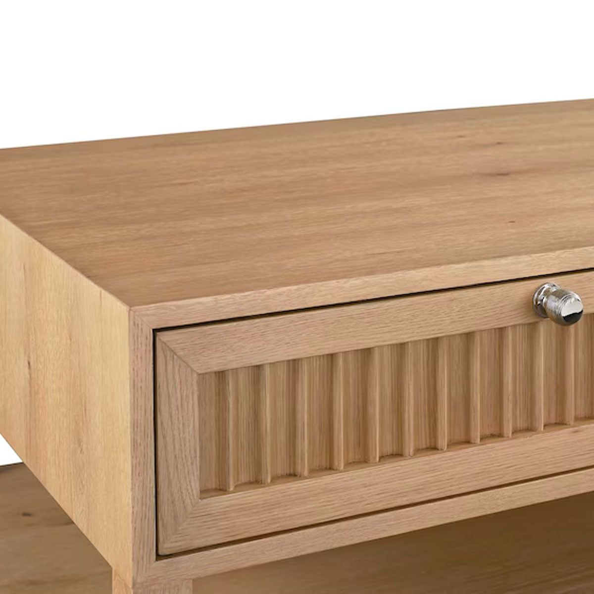 NEWBURY RIBBED DRAWER COCKTAIL TABLE