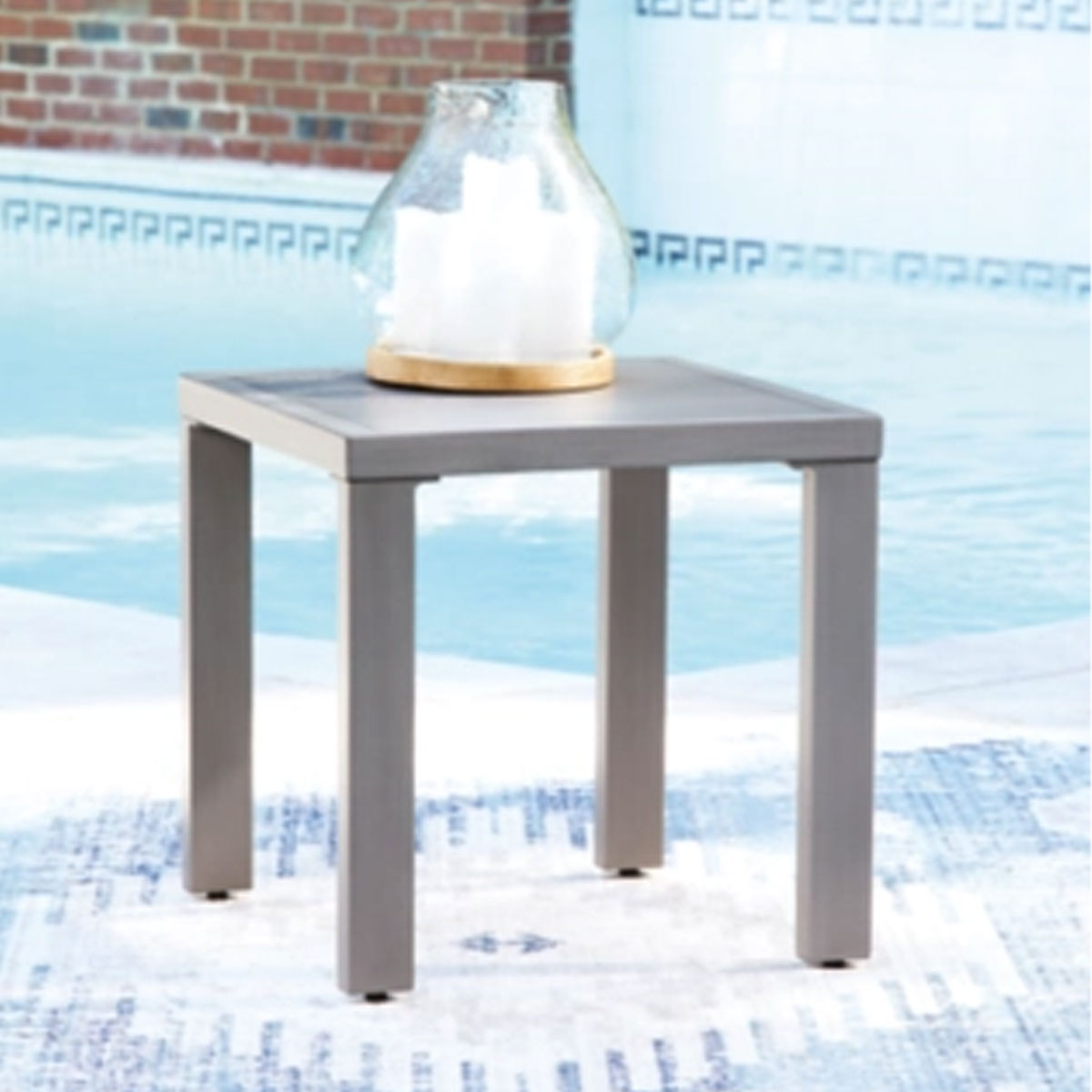 HALF MOON END TABLE