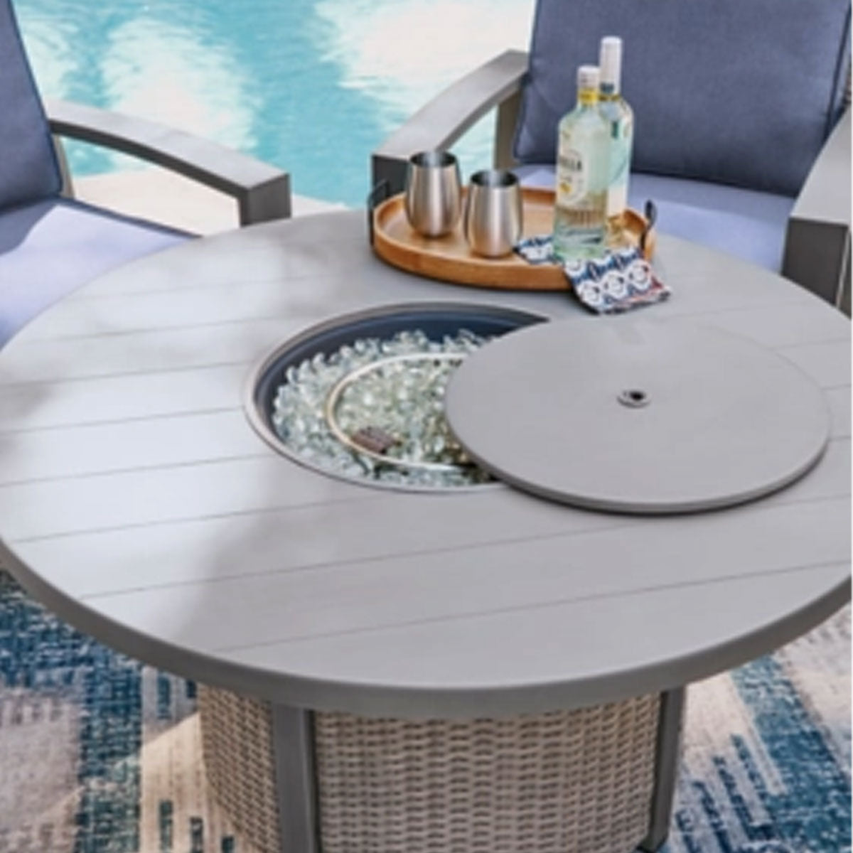 HALF MOON 48" RND FIREPIT