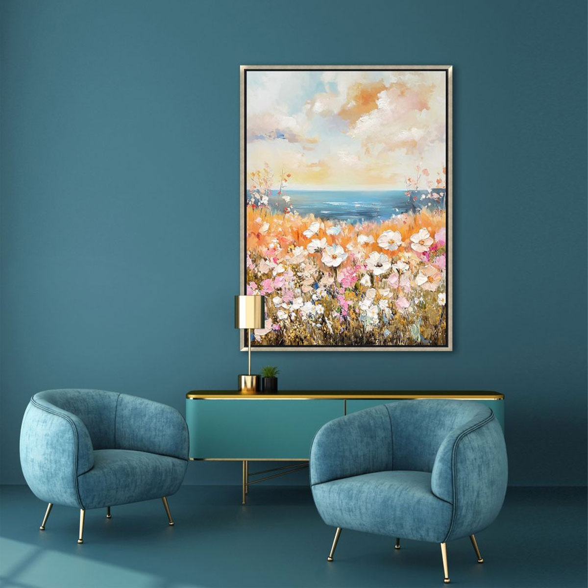 SEASIDE BLOOMSCAPE COASTAL ART
