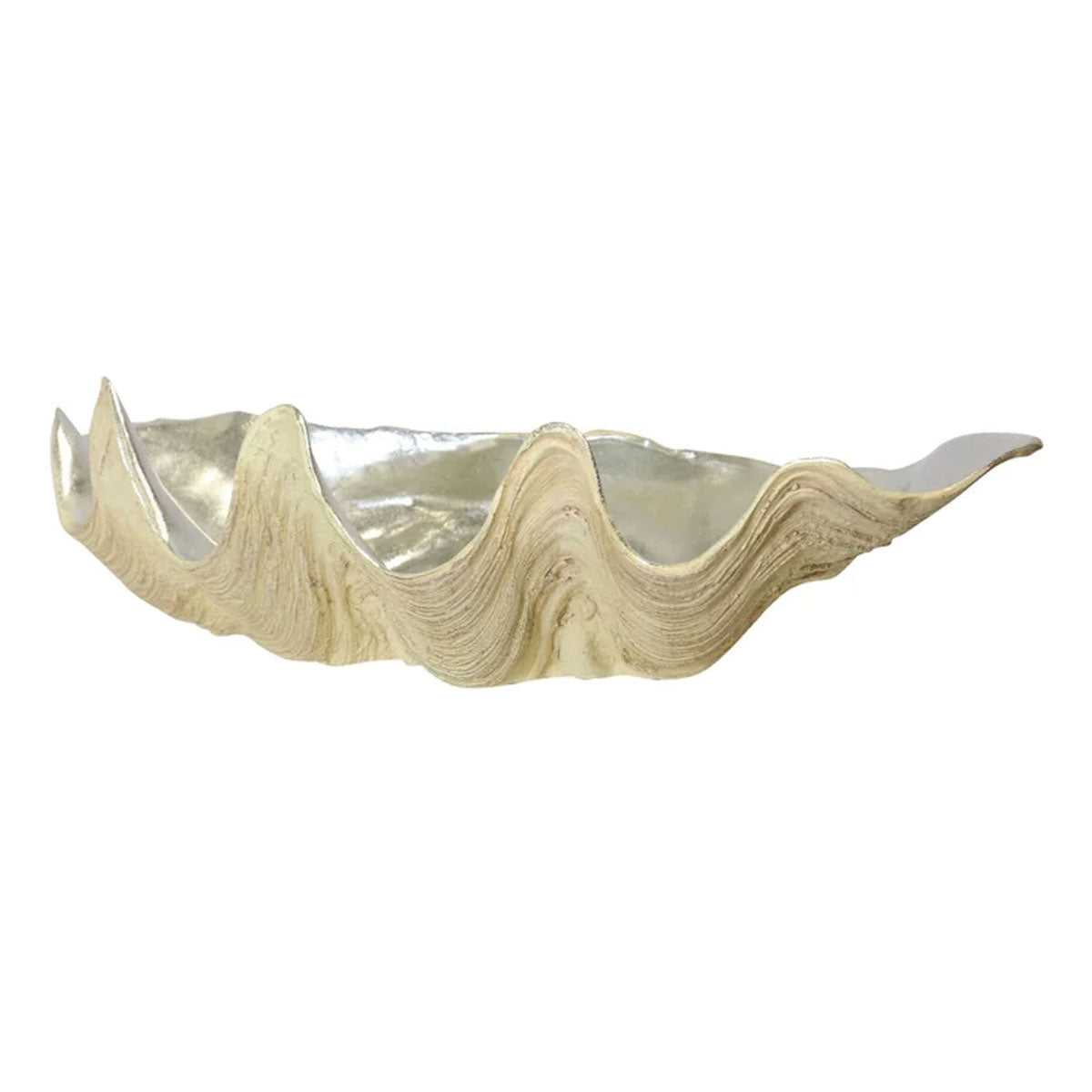 Natural Silver 20" Cast Clam Bowl