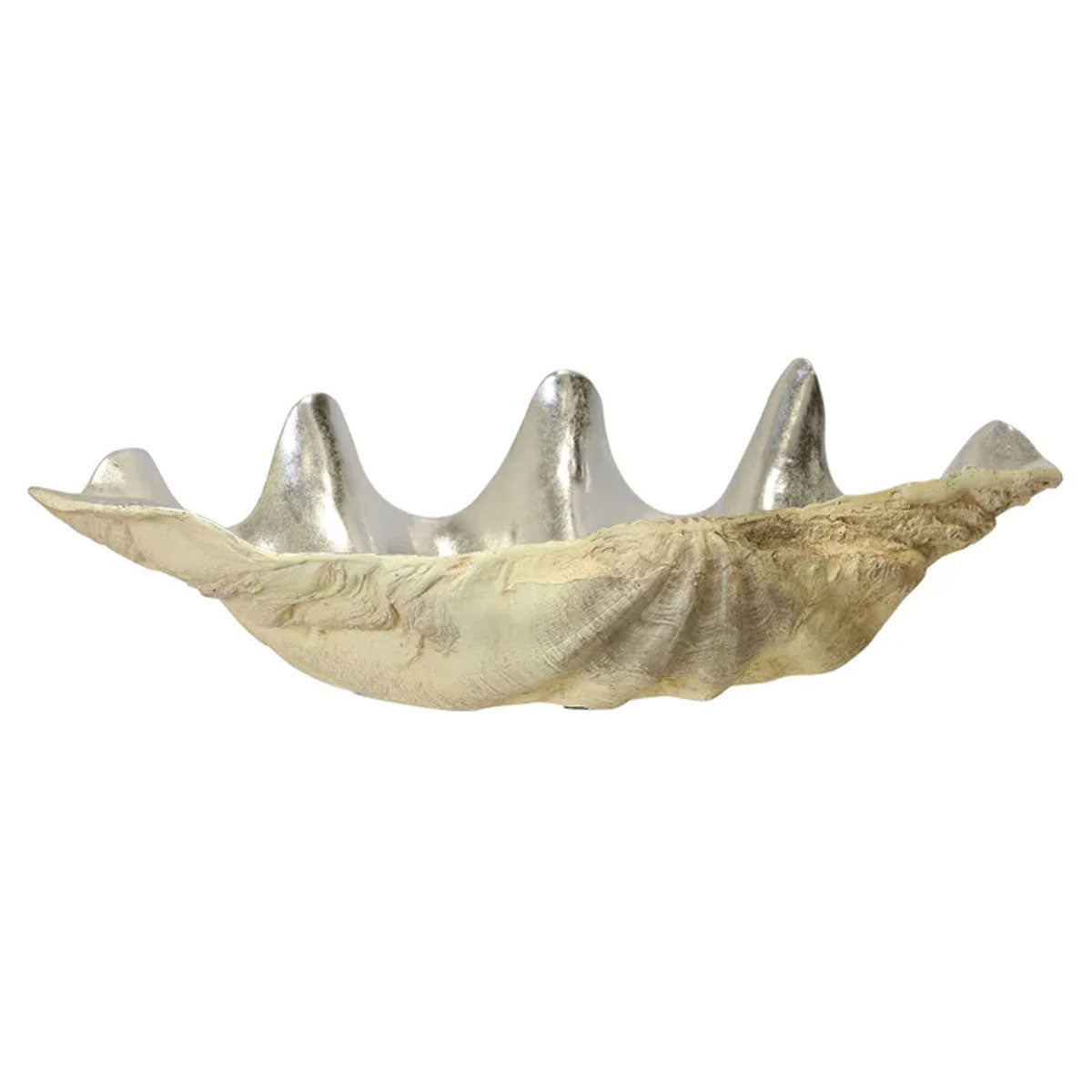 Natural Silver 20" Cast Clam Bowl