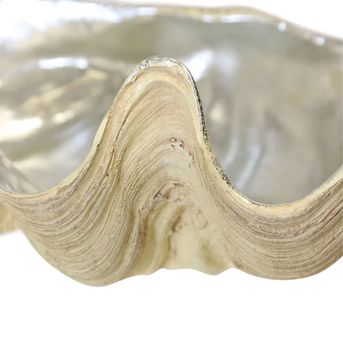 Natural Silver 20" Cast Clam Bowl