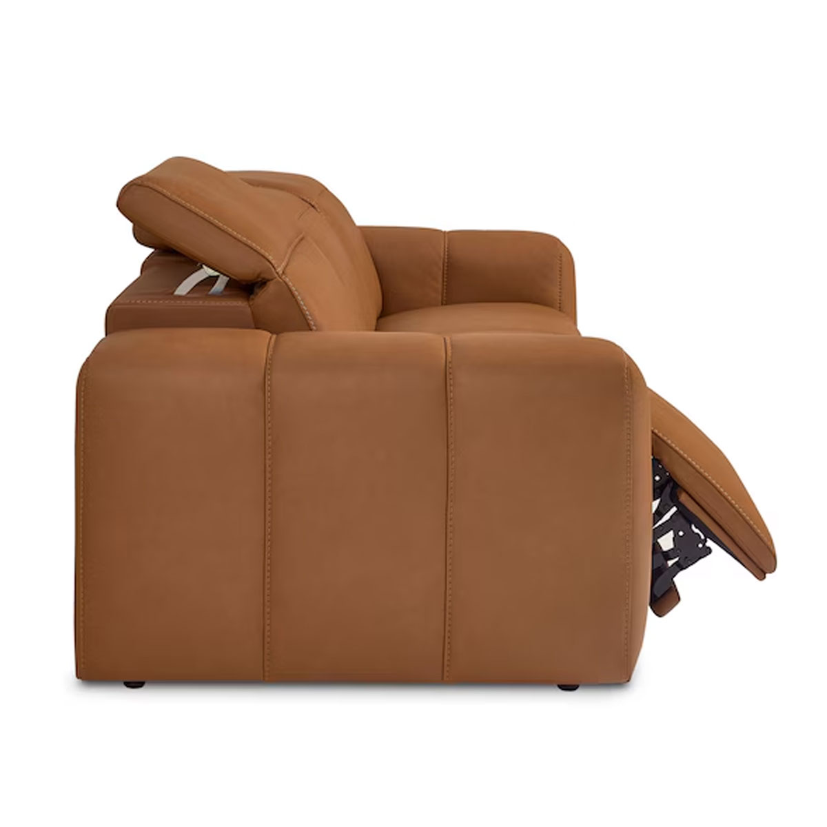 Airy Antelope Sofa With Power Headrest