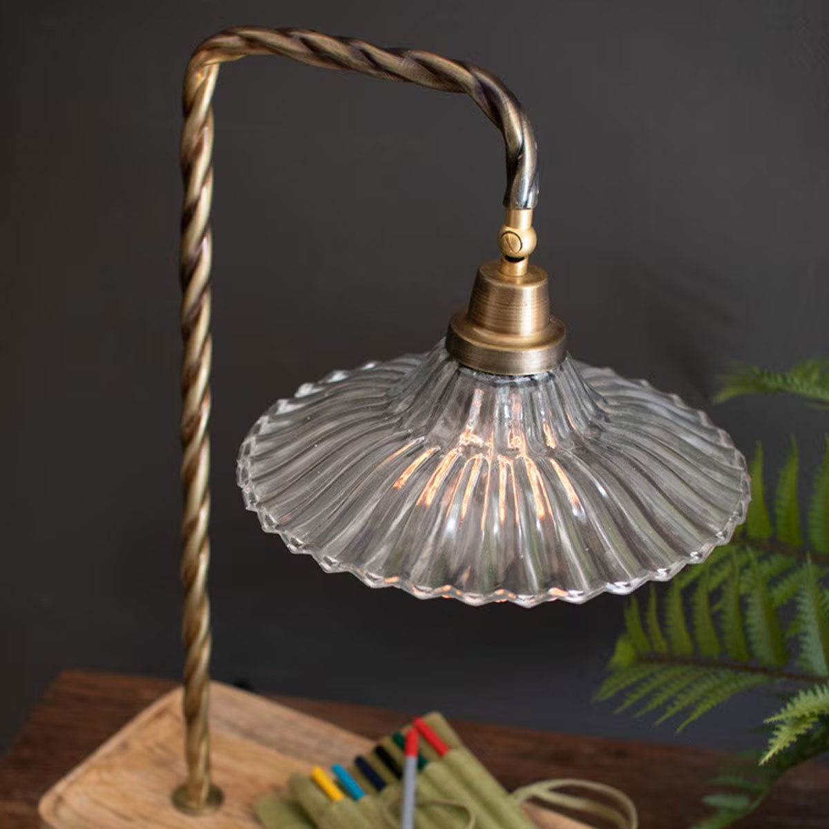Antique Gooseneck Desk Lamp
