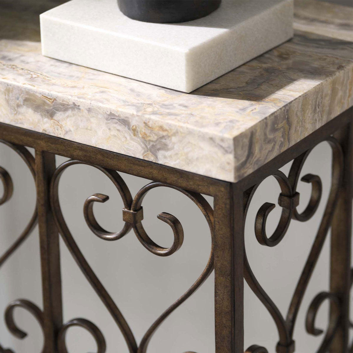 FLETCHER METAL CONSOLE TABLE