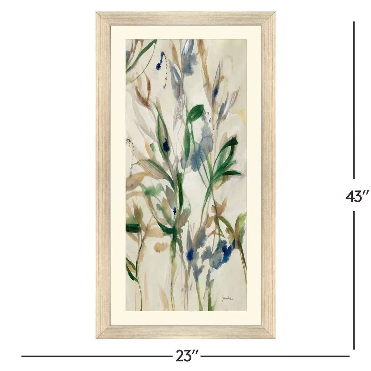 WILD GRASS RIGHT FRAMED ART