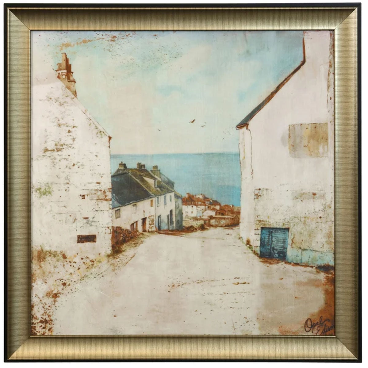 TOWN WALK FRAMED ART