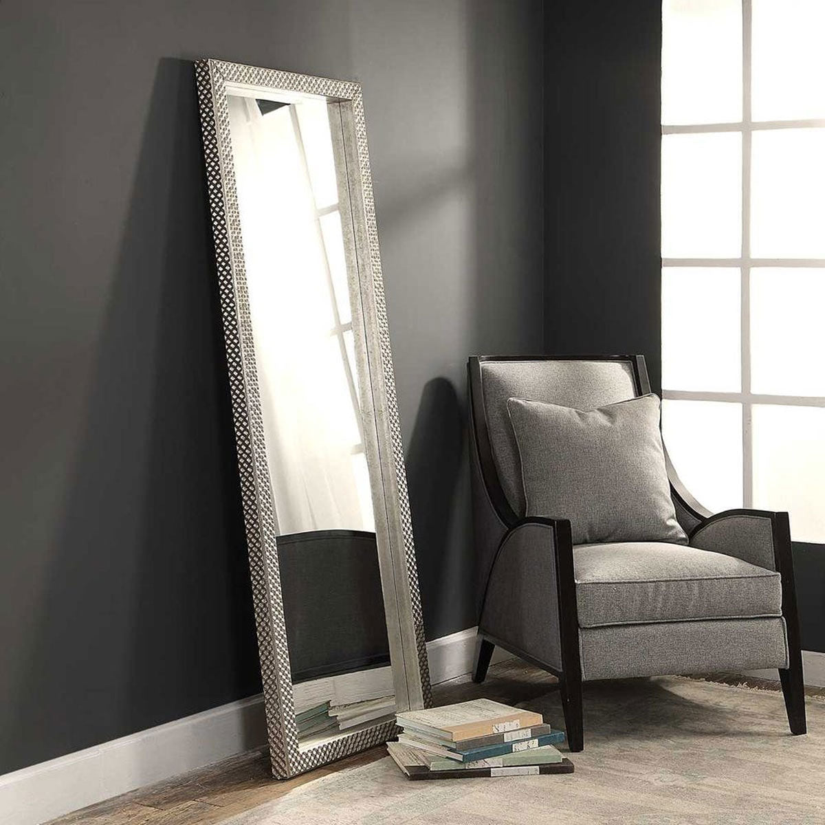 Cacelia Slvr Fl Mirror
