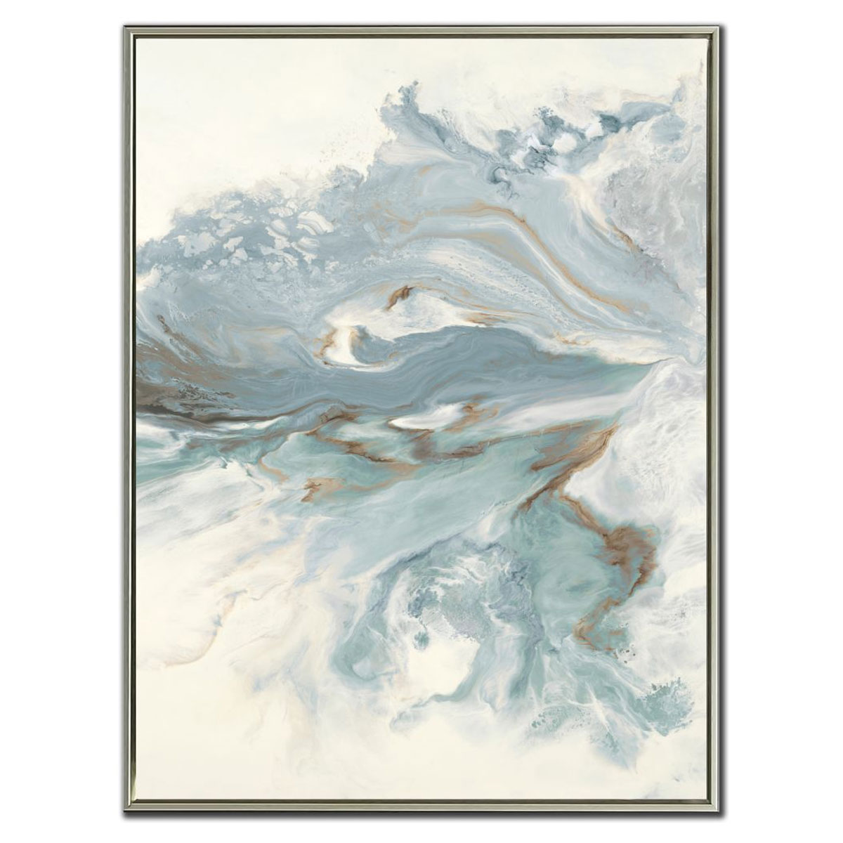 DRIFT AWAY BLUE WAVES ART