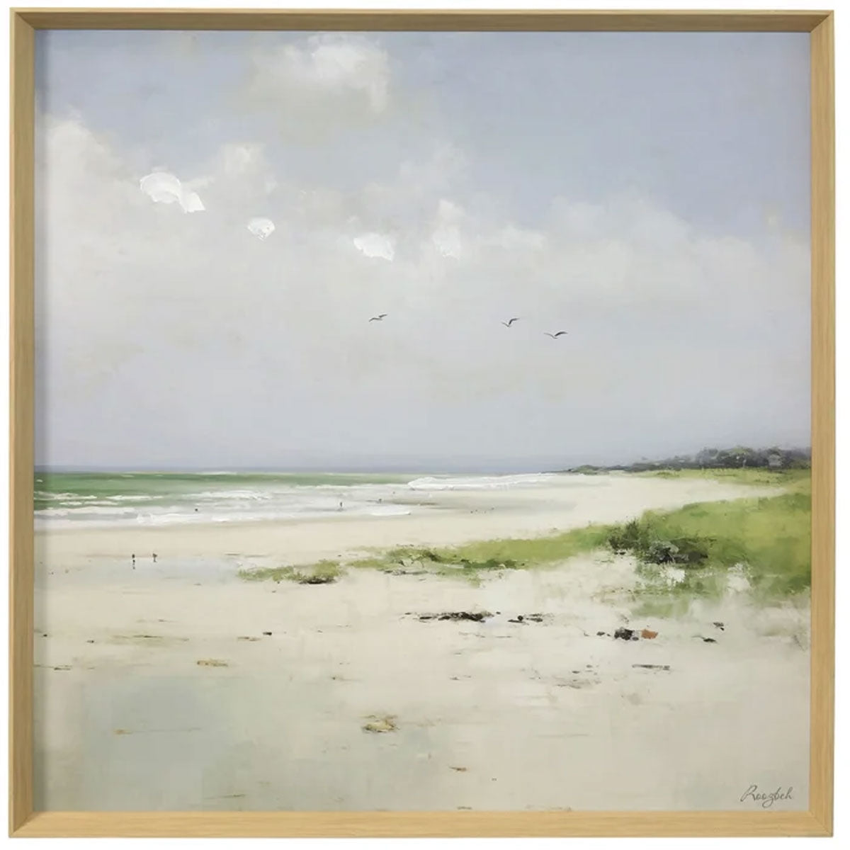 QUIET SHORE UNDER CLOUDS ART