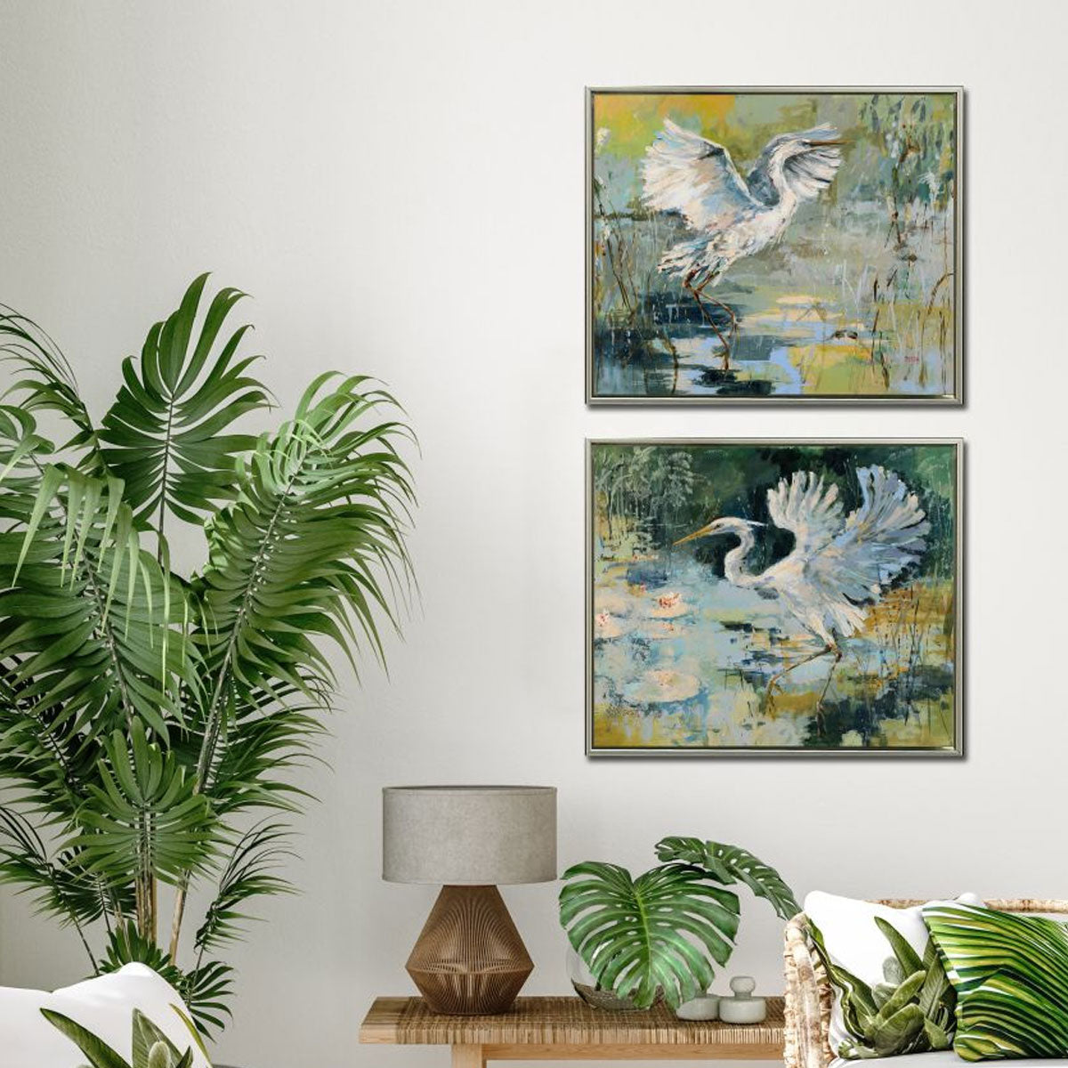 SHORELINE BIRD II FRAMED ART